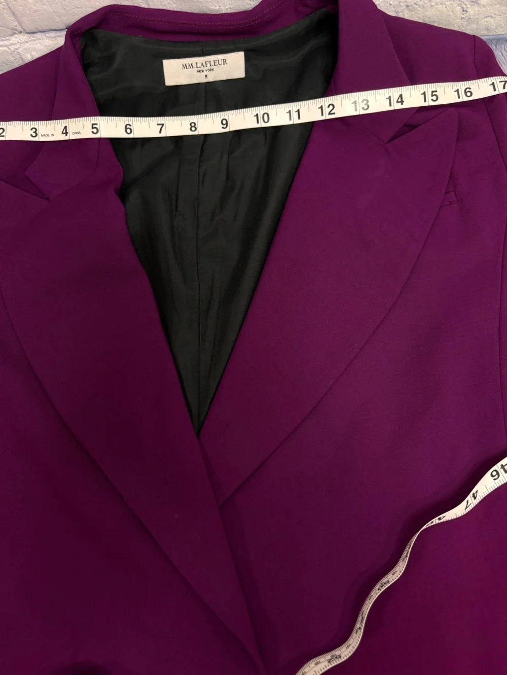 MM Lafleur Magenta Italian Wool Corporate Business Blazer Trouser Set M/6